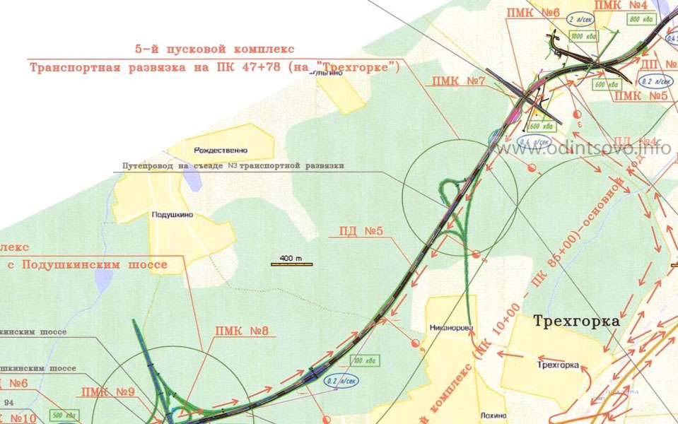 Развязка в трехгорке схема новая