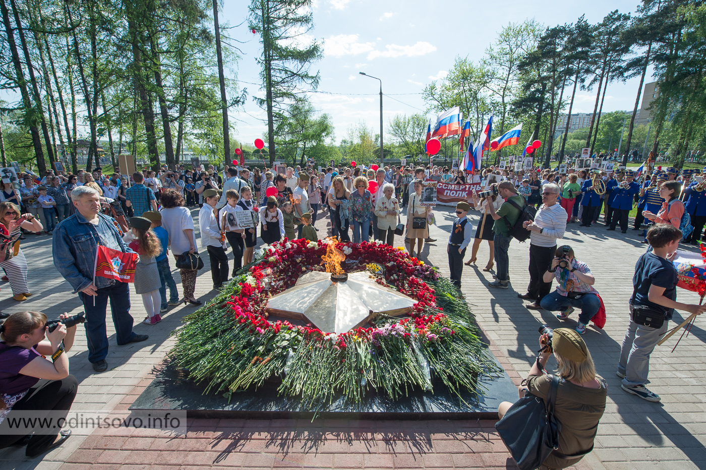 бессмертный полк в звенигороде