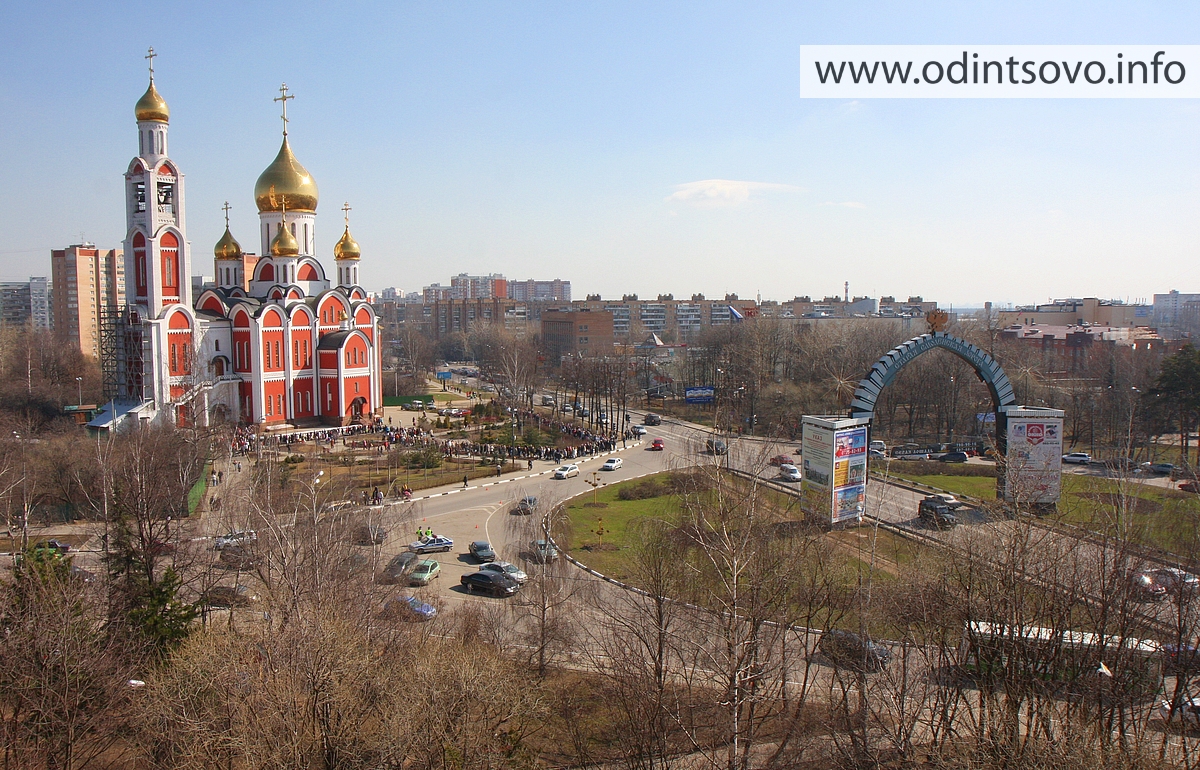 Храм Георгия Победоносца в Одинцово зима